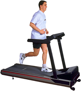 man on treadmill